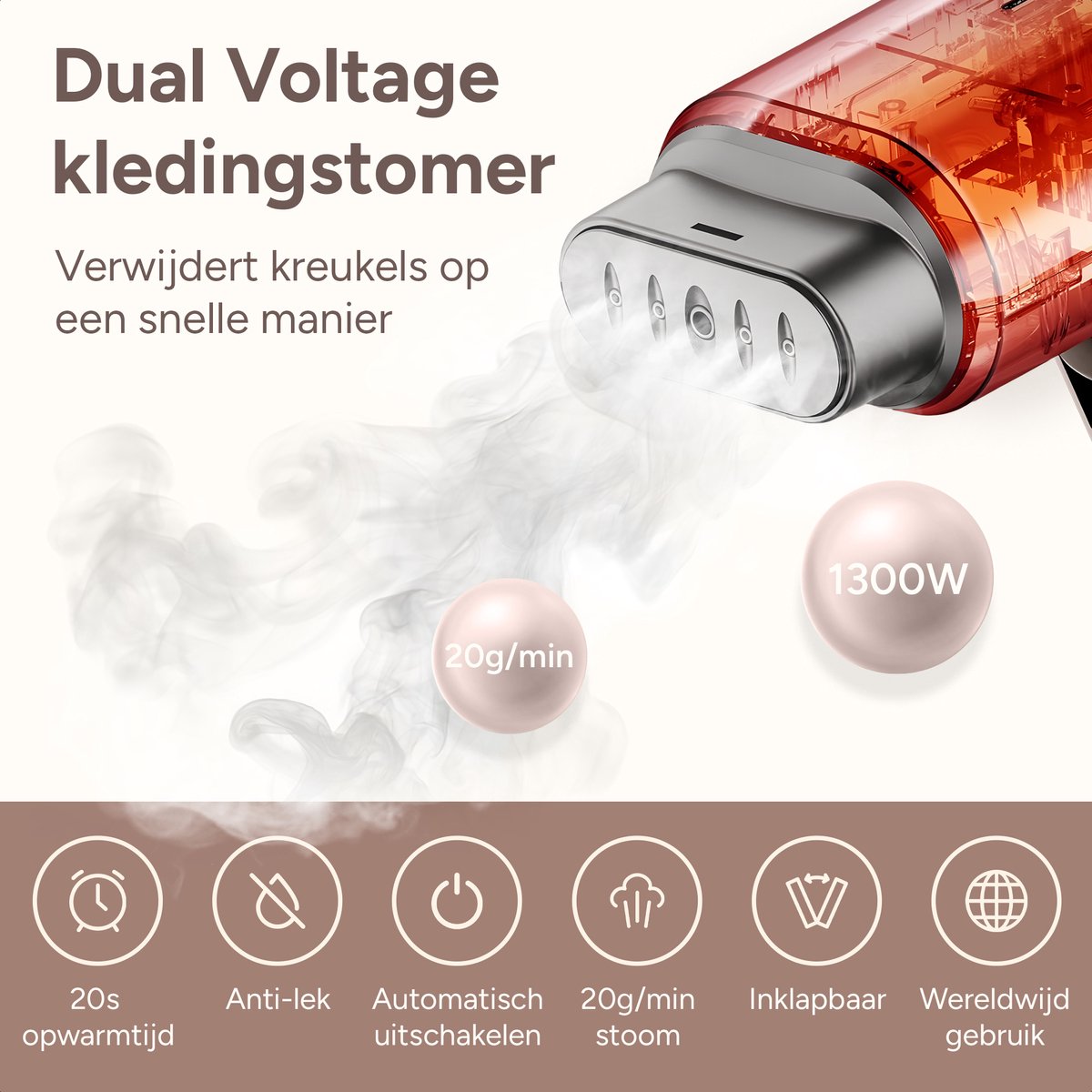 Newbealer Handstomer Dual Voltage 1200W Bruin