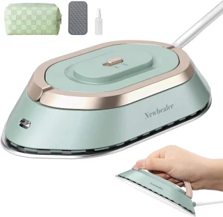 Newbealer Reisstrijkijzer Dual Voltage Groen/Goud