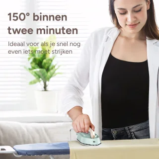 Newbealer Reisstrijkijzer Dual Voltage Groen/Goud