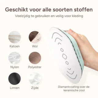 Newbealer Reisstrijkijzer Dual Voltage Groen/Goud