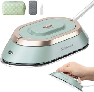 Newbealer Reisstrijkijzer Dual Voltage Groen/Goud review
