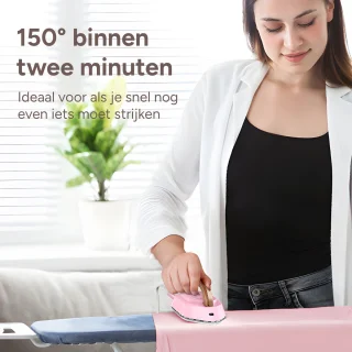 Newbealer Reisstrijkijzer Dual Voltage Mini Roze/Goud