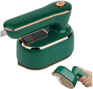 Niva reisstrijkijzer – handstomer – mini strijkijzer – groen