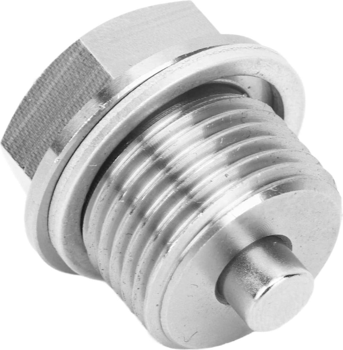Olieaftapplug RVS met Sluitringen 2 Stuks Magnetisch