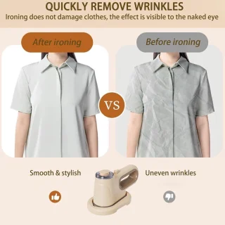 Onbekend merk Draagbaar handstrijkijzer (beige)