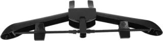 Opvouwbare kledinghanger met stomer hanger en strijkplank - 46,5 cm - zwart