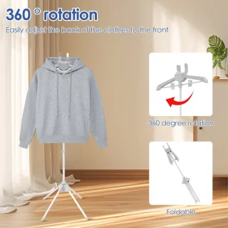 Opvouwbare kleerhanger - staande kapstok