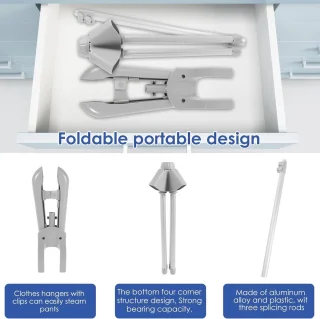 Opvouwbare kleerhanger - staande kapstok