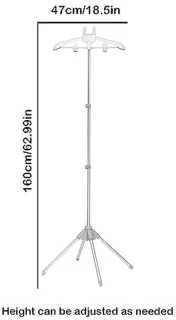 Opvouwbare Telescopische Kledinghanger