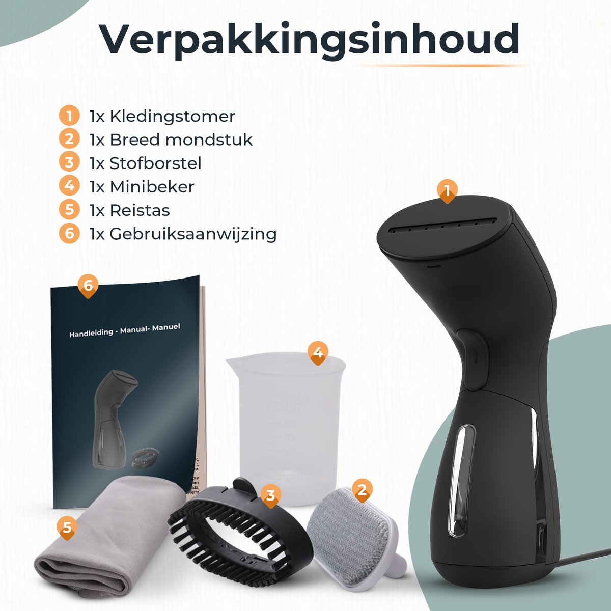Pickmejoy Handstomer Krachtig Compact Zwart