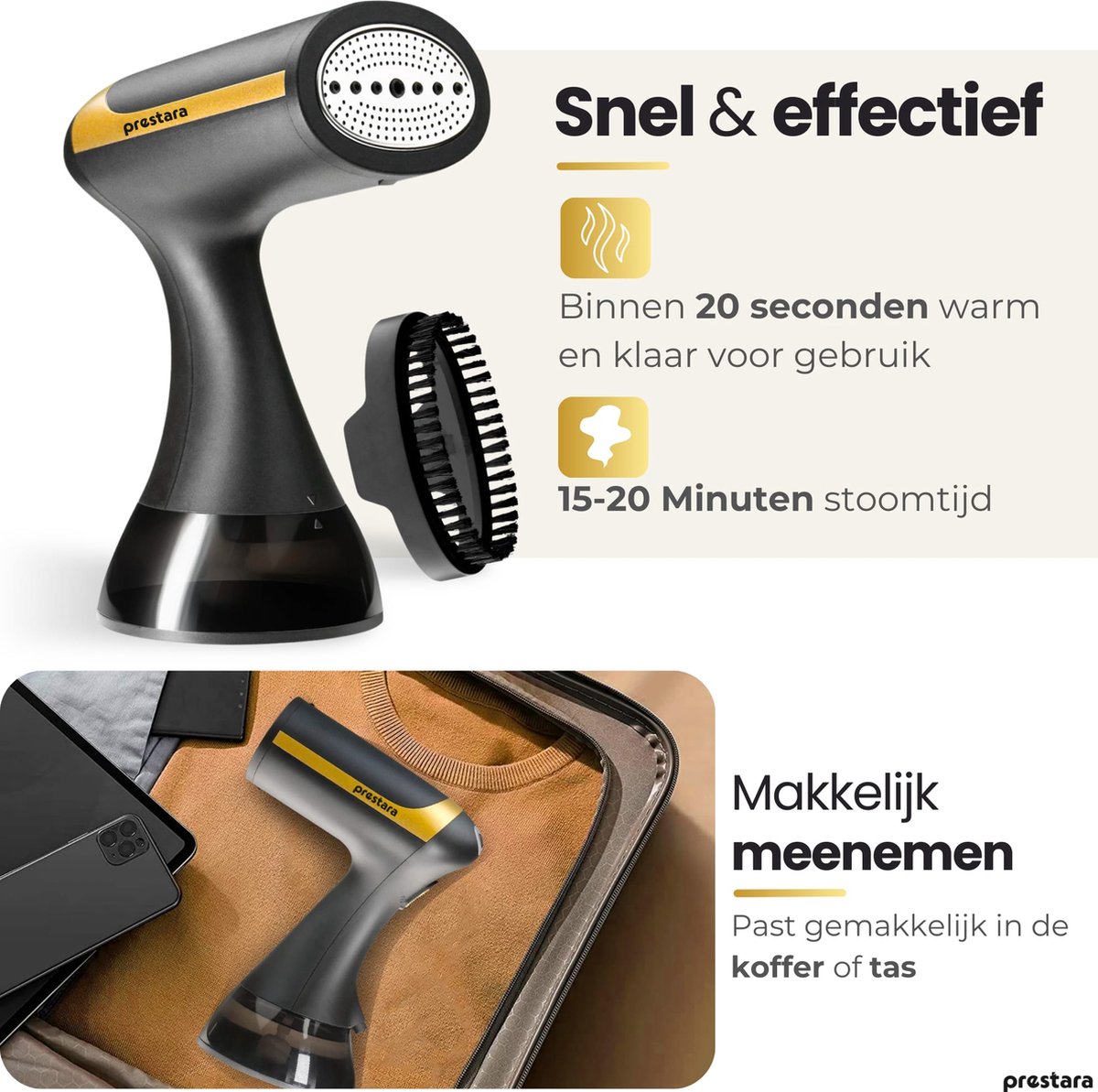 Prestara Handstomer Kleding 1500W
