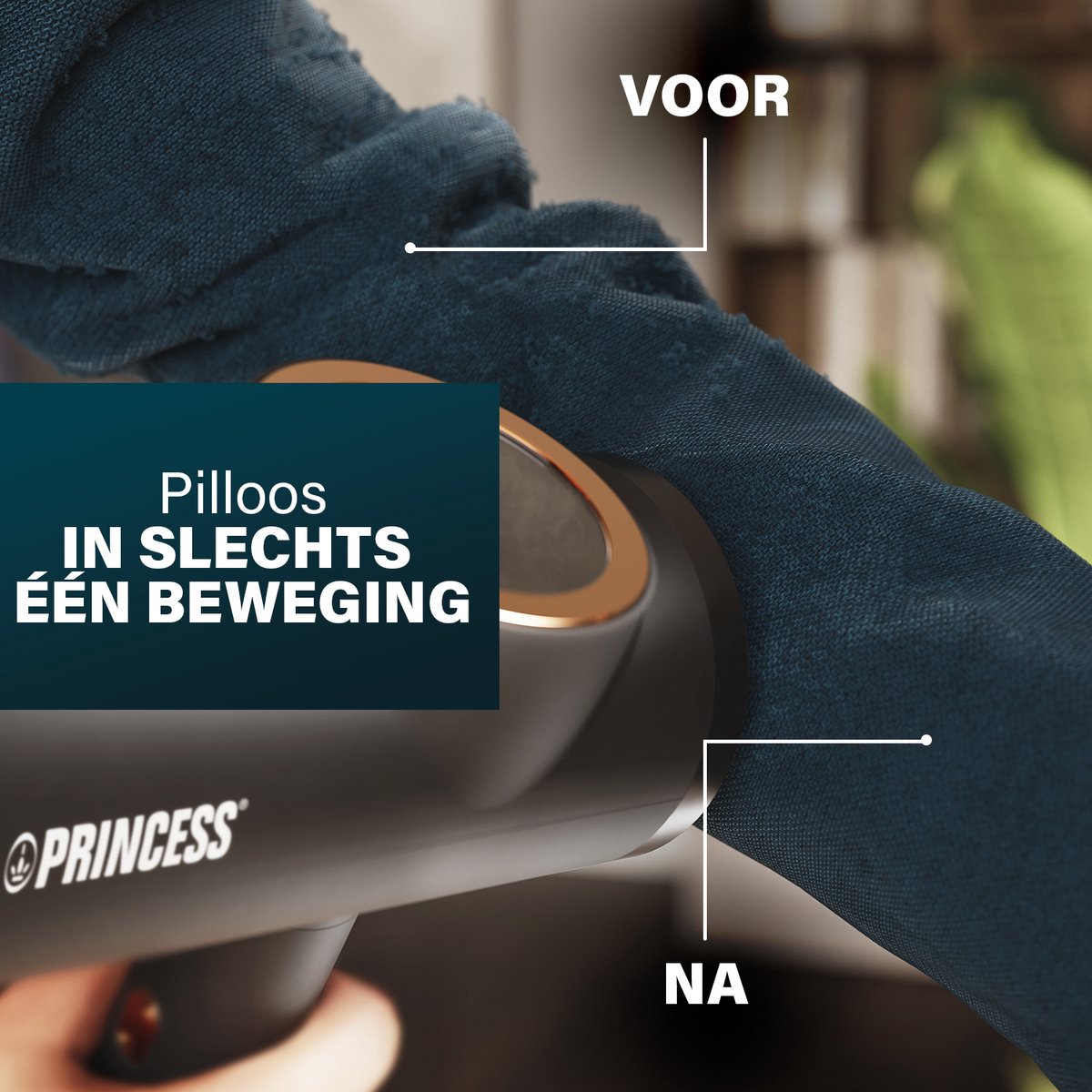 Princess 332890 Kleding- en Handstomer 2-in-1 Zwart