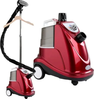 Professionele rechtopstaande kledingstomer - 3,8-liter tank - rood