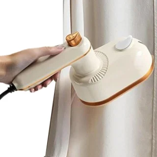 Reis Stoomapparaat - Kledingstomer Strijkijzer - Kreukels Verwijderen - Snel Opwarmend - 50 ml Tank - Beige