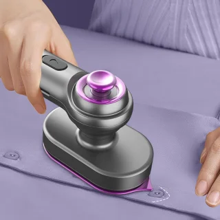 Reis Stoomstrijkijzer - Handstrijkijzer Kleding - Kreukels Verwijderen - Snel Opwarmend - Compact Formaat - Grijs