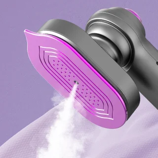Reis Stoomstrijkijzer - Handstrijkijzer Kleding - Kreukels Verwijderen - Snel Opwarmend - Compact Formaat - Grijs