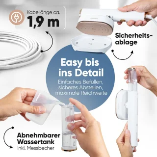 Reisstrijkijzer 2-in-1