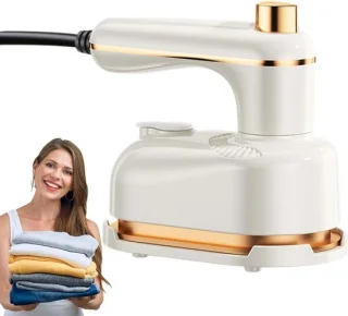 Reisstrijkijzer beige