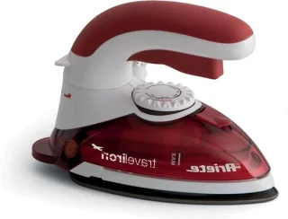 Reisstrijkijzer compact rood