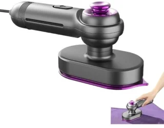 Reisstrijkijzer kledingstomer compact strijkapparaat grijs
