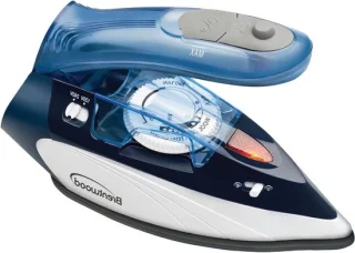 Reisstrijkijzer met stoom - blauw