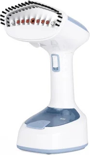 Reisstrijkijzer stoom – opvouwbaar – blauw en wit