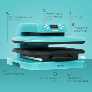 RFWR® Automatische Hittepers voor Textiel