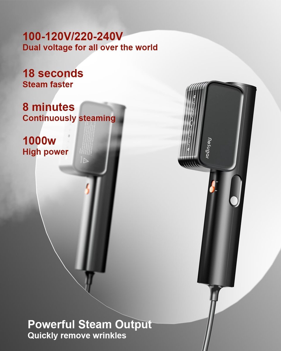 RFWR Draagbare Kledingstomer Dual Voltage