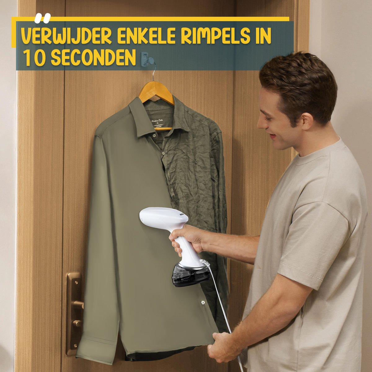 Rolipo Handstomer Kleding 1700W 360ml Wit