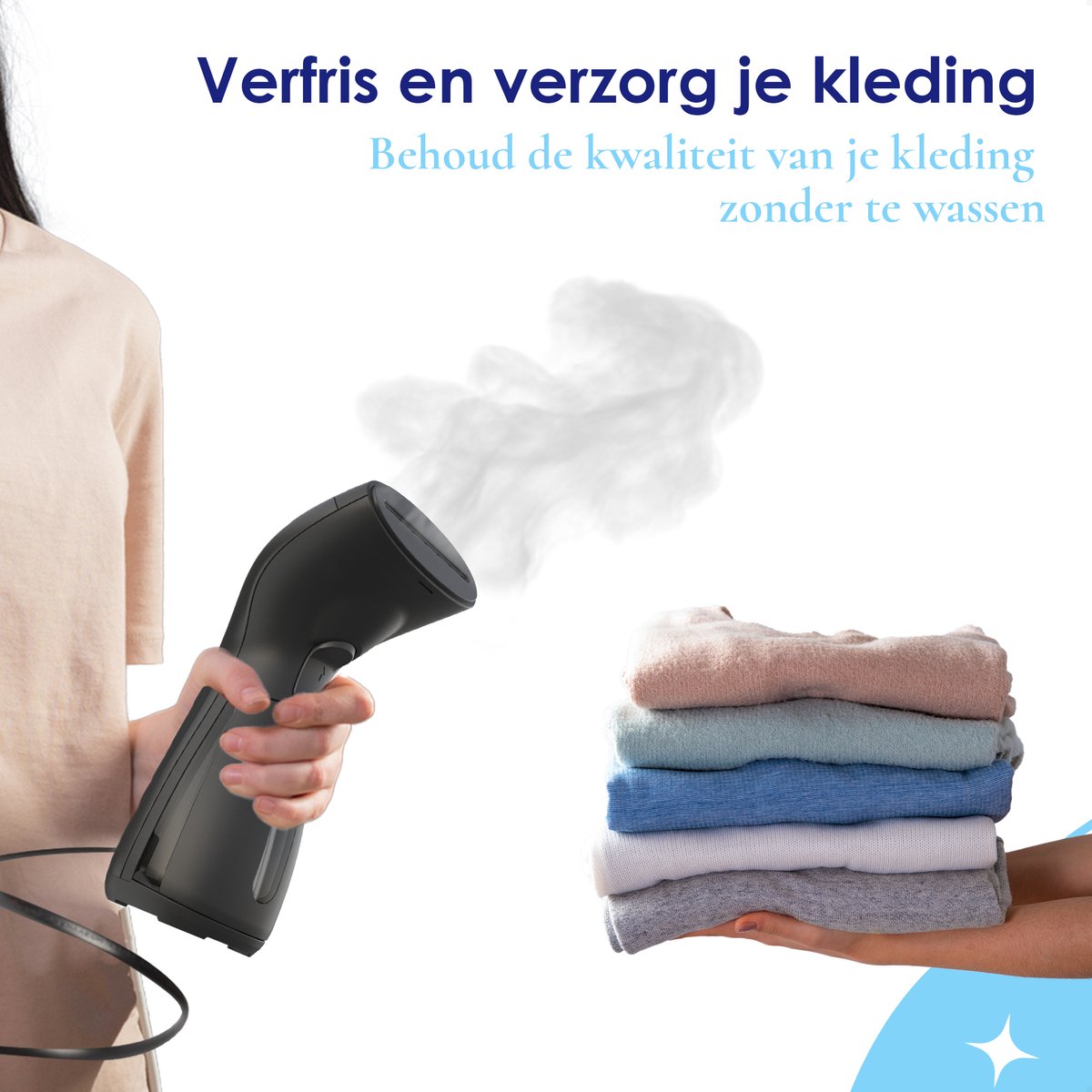 Samako SteamWave Handstomer Zwart