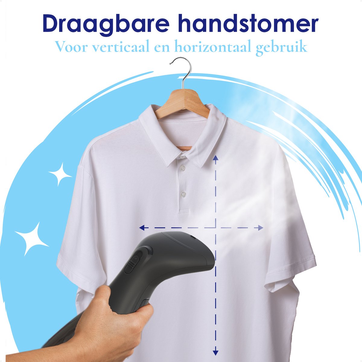 Samako SteamWave Handstomer Zwart