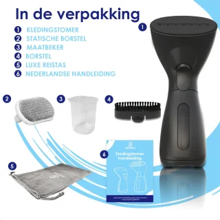 Samako SteamWave Handstomer Zwart
