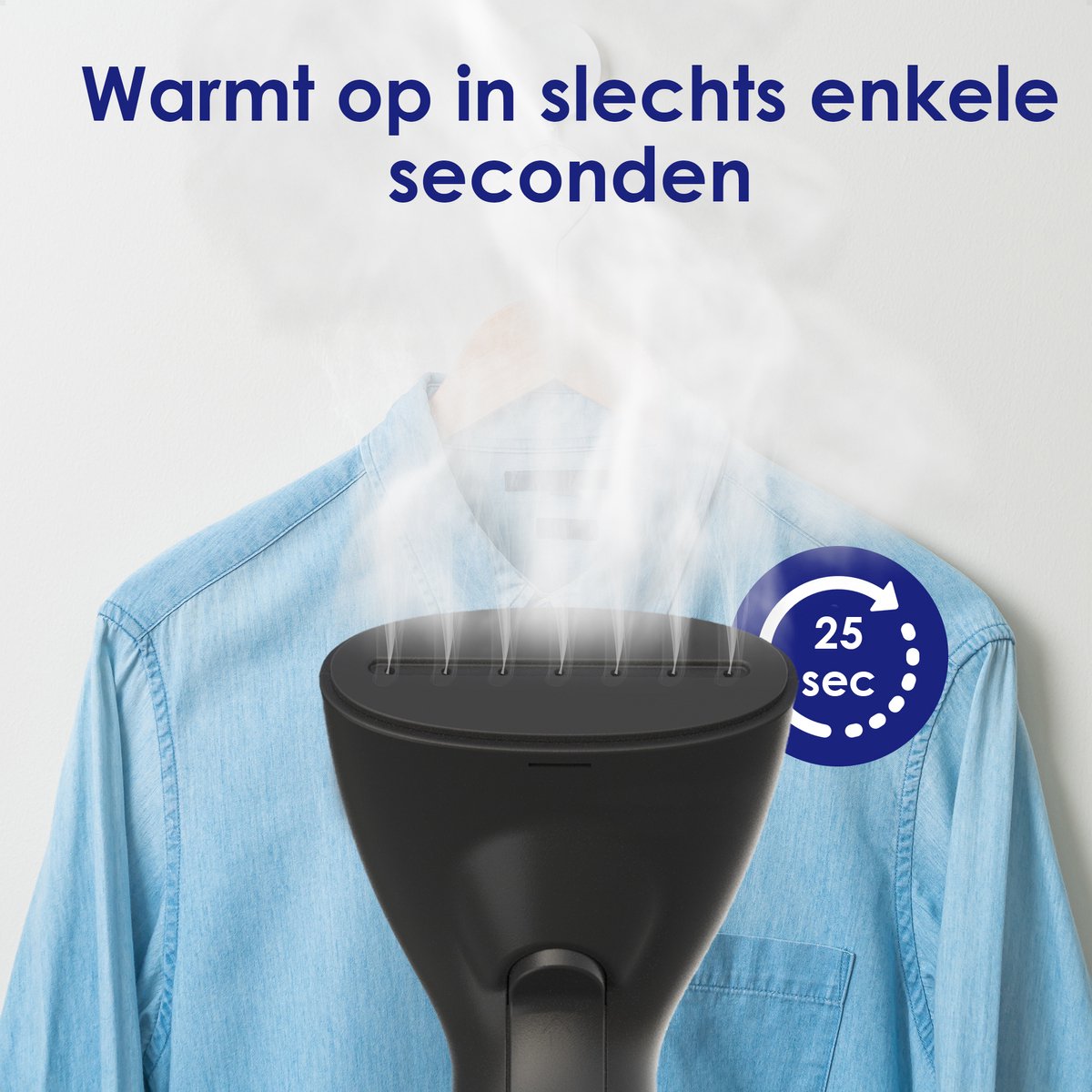 Samako SteamWave Handstomer Zwart