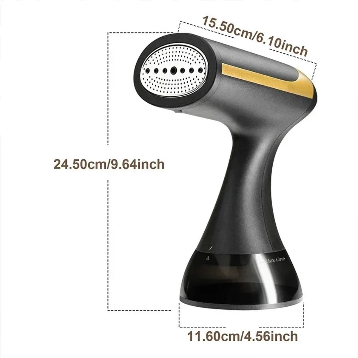 Serolux Stoomstrijkijzer 350ml Handheld Zwart
