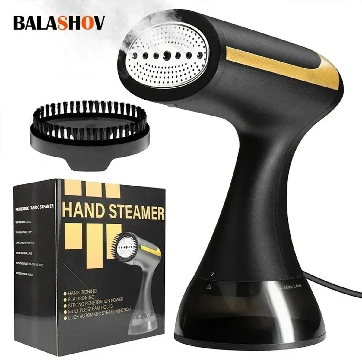 Serolux Stoomstrijkijzer 350ml Handheld Zwart