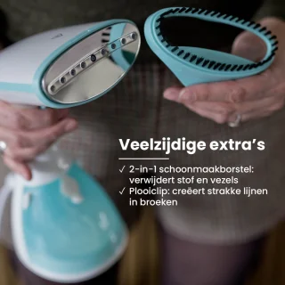 Shine Stoomreiniger Kleding Handstomer Wit