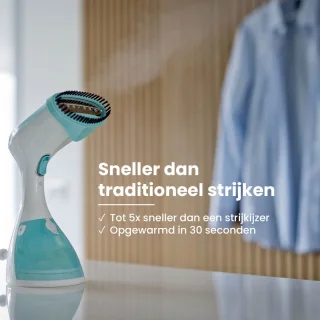 Shine Stoomreiniger Kleding Handstomer Wit