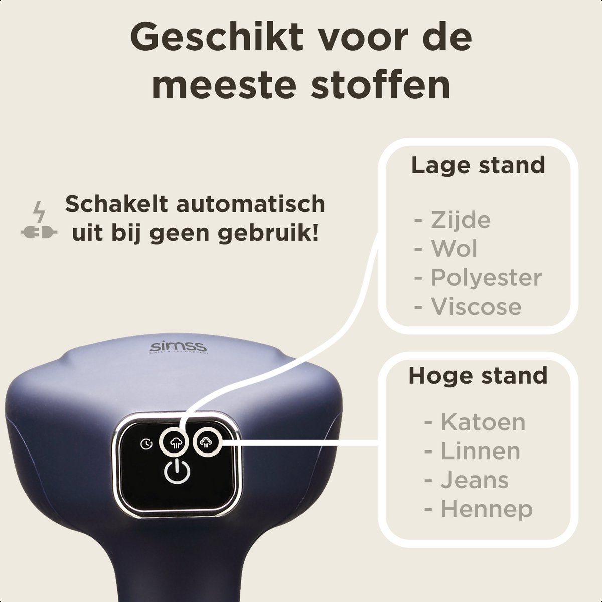 Simss® Kledingstomer 1500W 300ml Blauw