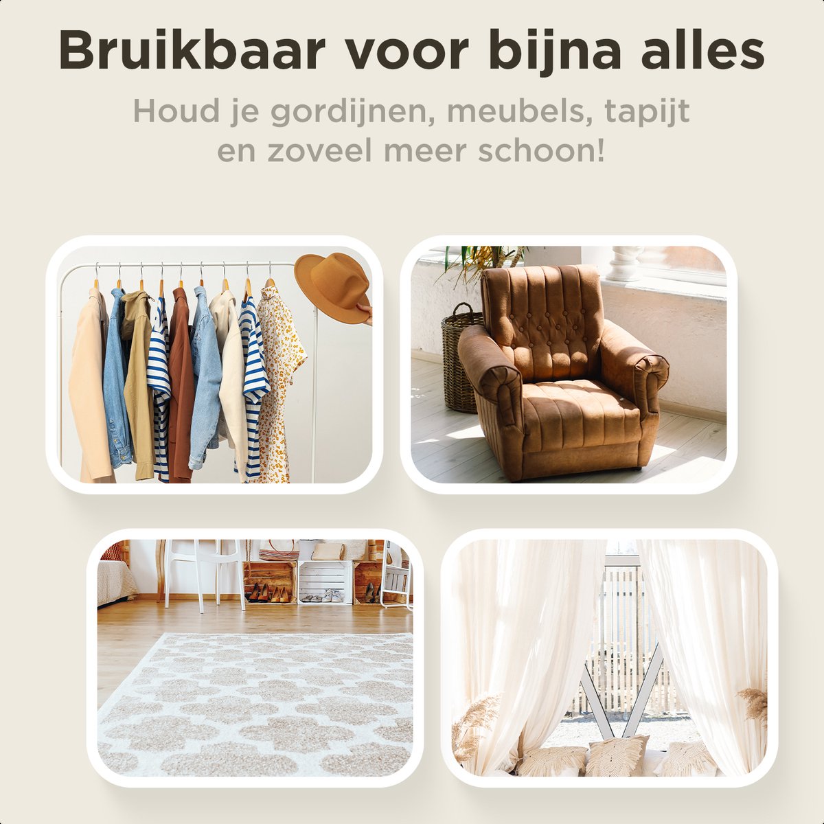 Simss® Kledingstomer 1500W 300ml Mat Grijs