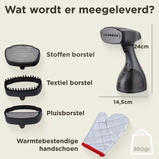 Simss® Kledingstomer 1500W 300ml Mat Grijs