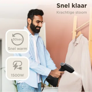 Simss® Kledingstomer 1500W 300ml Mat Zwart