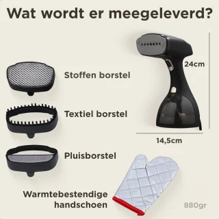 Simss® Kledingstomer 1500W 300ml Mat Zwart