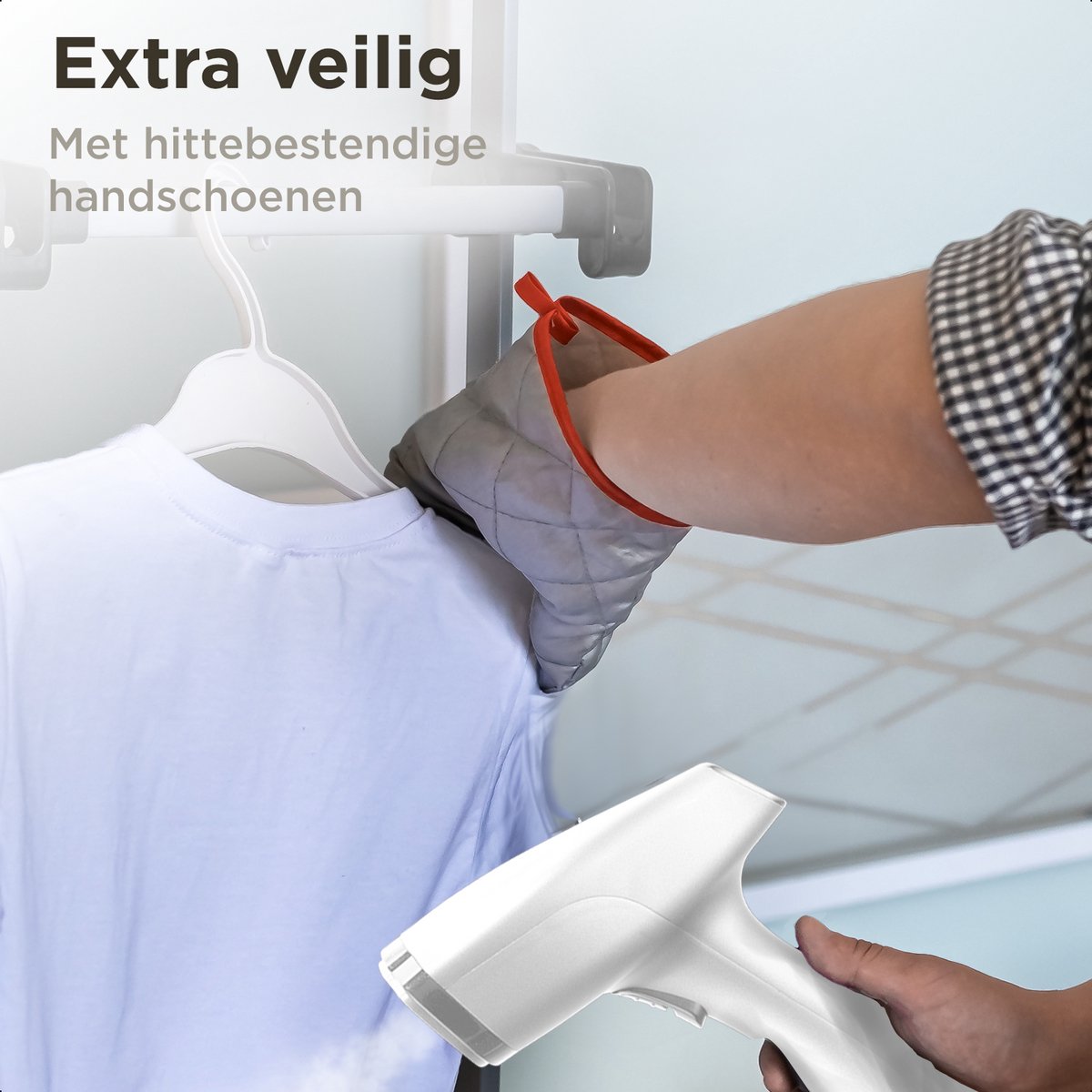 Simss® Kledingstomer 1500W 300ml wit