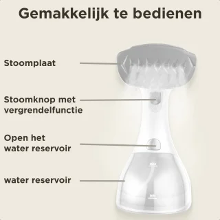 Simss® Kledingstomer 1500W 300ml wit