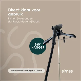 Simss® Prestige MAX - Verticale Kledingstomer
