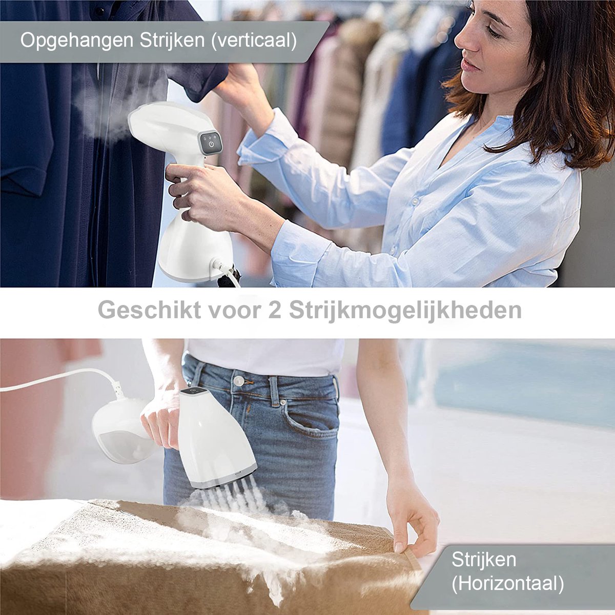 SmartImprove Steamer Stoomstrijkijzer 1500W 350ml