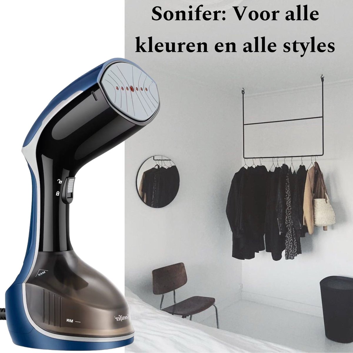 Sonifer SF9090 Kledingstomer Handstomer Zwart/Donkerblauw