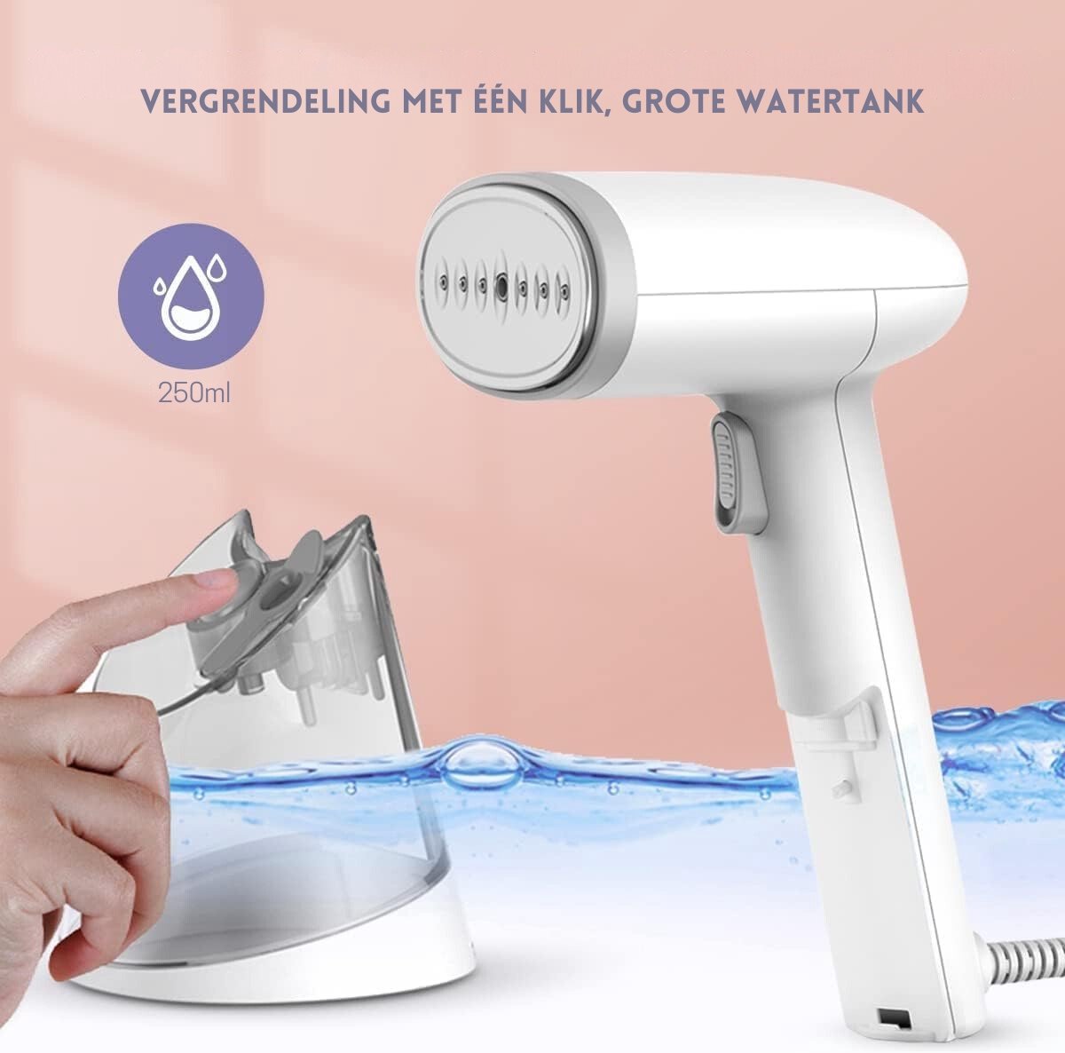 StayPowered Kledingstomer 1400W 250ml Wit