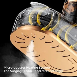 STEAM voor reizen, reizen stoomboot voor kleding - Snel opwarmen draagbare stoompapier - Verstelbare roterende rotatie maken voor kleding, gordijnen, volledige