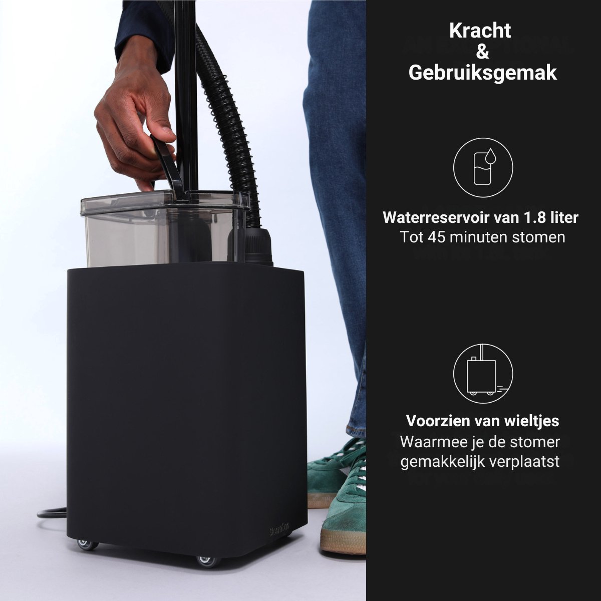SteamOne Henri 2 EUJK300 Kledingstomer Zwart